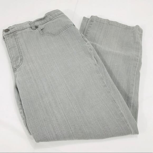Chaps Denim - Chaps Gray Straight Leg Jeans Size 16